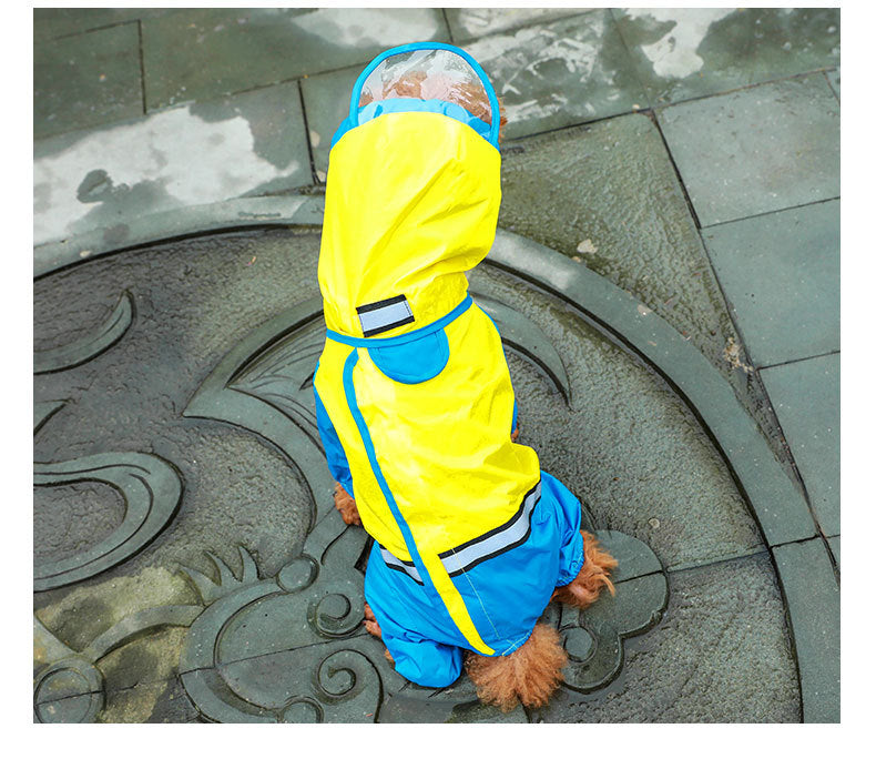 Keep Your Pup Stylishly Dry with Our All-Inclusive Waterproof Raincoat!